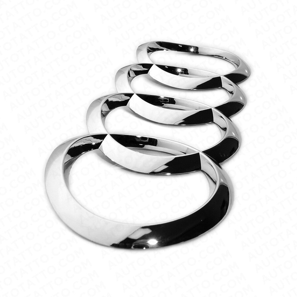 18-21 A5 S5 RS5 Sportback 4 Door OEM Chrome Trunk Sign Logo Rings Badge Emblem