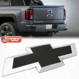14-19 Chevy Silverado 1500 2500 3500 Colorado Tailgate Logo Emblem Chrome Black