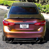 14-22 Infiniti Q50 Rear Luggage Lid Nameplate Emblem Badge Logo Gloss Black