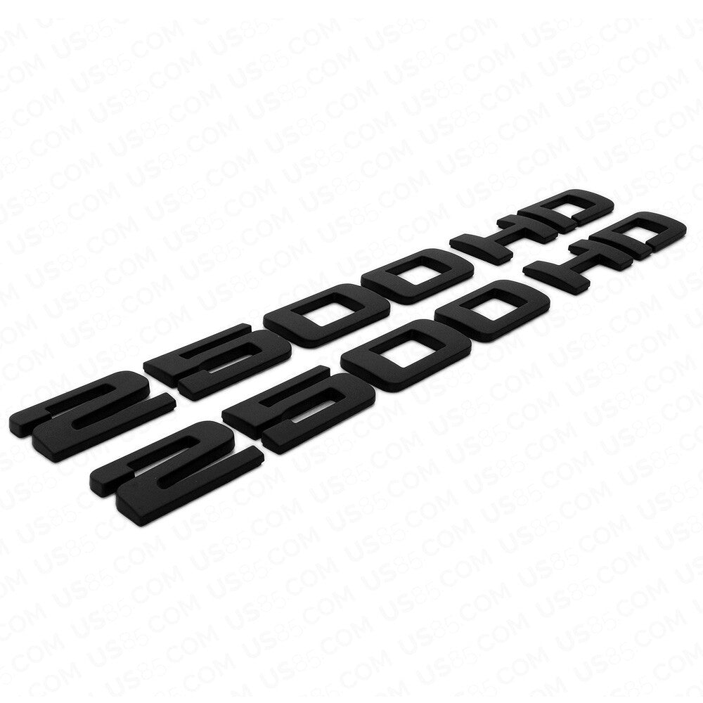 2x Chevy Silverado 2500 HD Fender Nameplates Letter 3D Emblem Z71 Matte Black