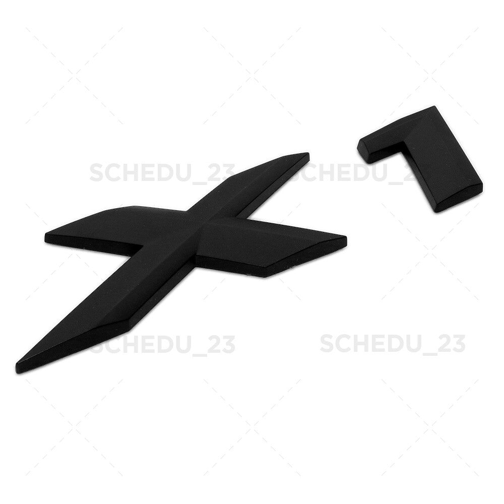 Matte Black 16-18BMW X1 Letter Logo Emblem Badge Rear Liftgate Nameplate M Sport
