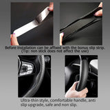 Universal Black Carbon Auto Car Steering Wheel Cover Non Slip Protector Decorate