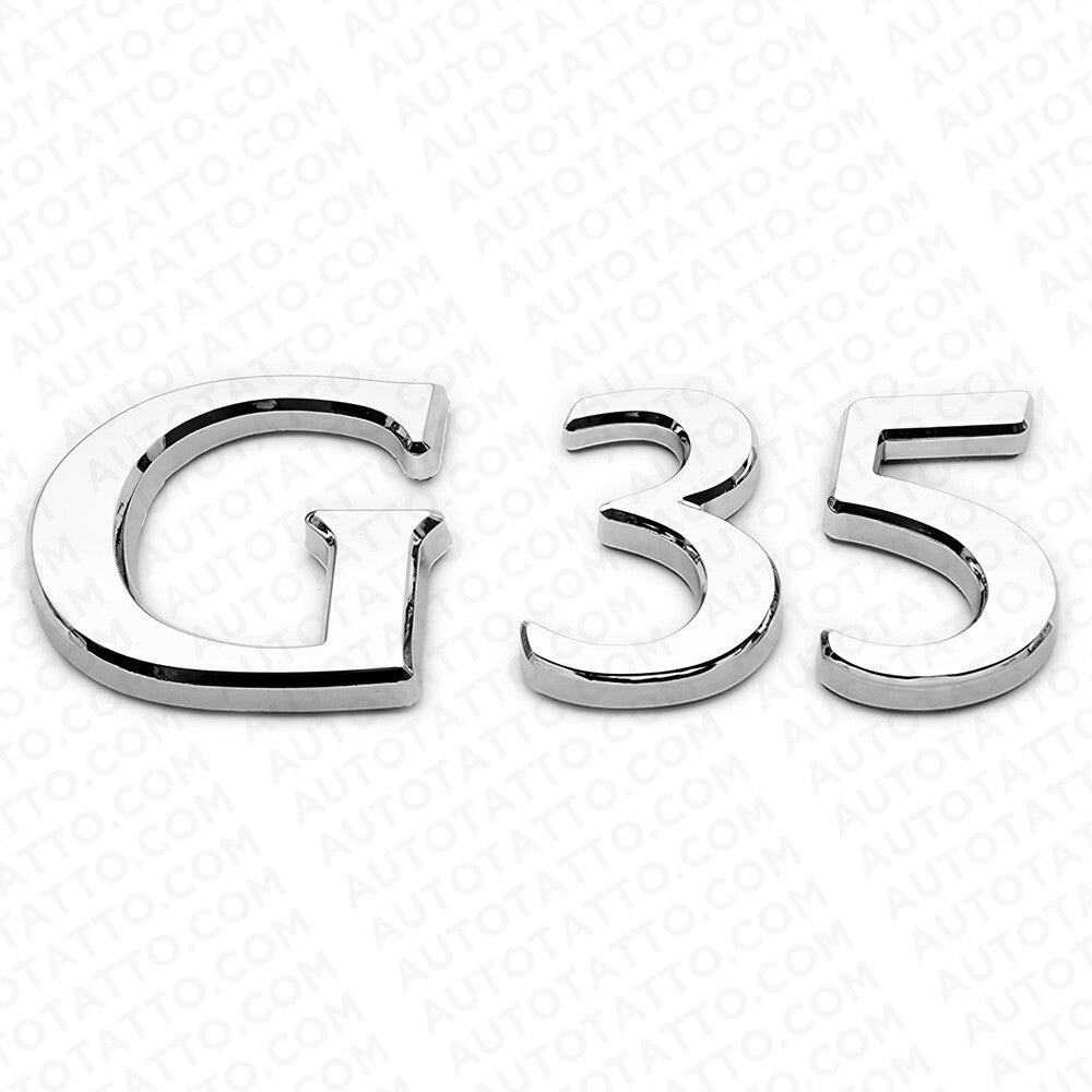 For Infiniti G35 Rear Trunk Logo Letter Badge Emblem Nameplate Sport Chrome