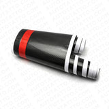 Universal Car Rally Racing Stripes Front Hood 5D Carbon Fiber Decal Wrap Sticker