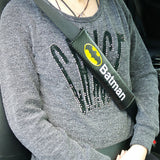 Batman Sport Carbon Seat Belt Cover Safety Shoulder Strap Cushion Pad Harness