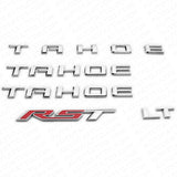 2021+ Chevy Tahoe OEM Chrome Nameplate Emblem Kit Set LT RST Sport Decorate