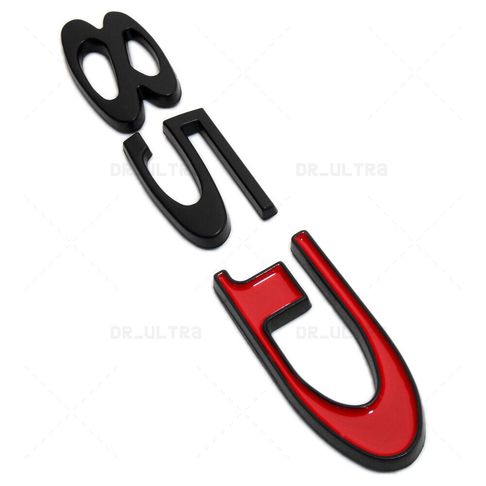 Tesla Rear Liftgate Lid Model 85D Nameplate Logo Badge Emblem Sport Black Red