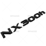 Lexus Liftgate Gloss Black NX 300h Letter Logo Badge Car Emblem Replace F-Sport
