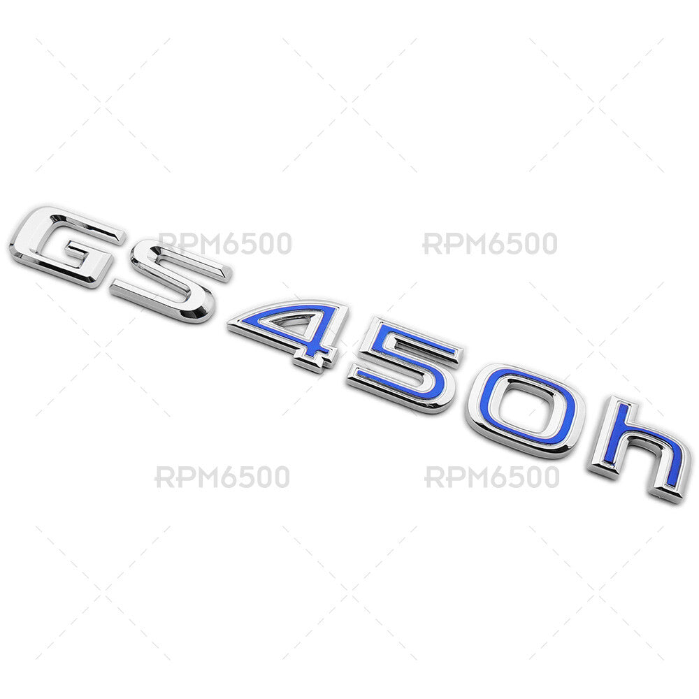 Lexus Rear Trunk OEM Chrome GS 450h Letter Logo Badge Emblem Replace F-Sport