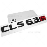 17+ Mercedes CLS 63 S AMG Letter Emblem Trunk Lid Logo Badge Gloss Black Red