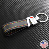 Audi S Line Fashion Leather Car Sport Key Fob Keychain Strap RIng Gift Decorate