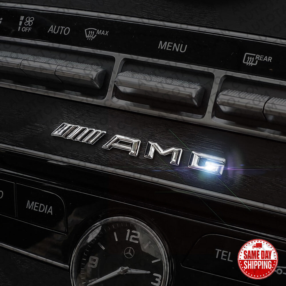 Car New Style AMG Interior Multimedia Decal Sticker Badge Decoration Emblem Logo