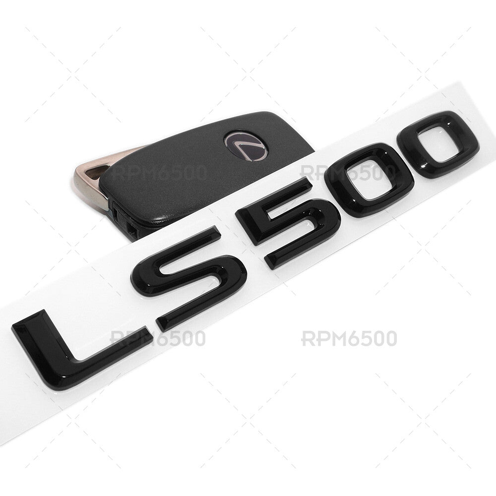 For Lexus Rear Turnk Lid LS 500 Letter Logo Badge Emblem Car Replace Gloss Black