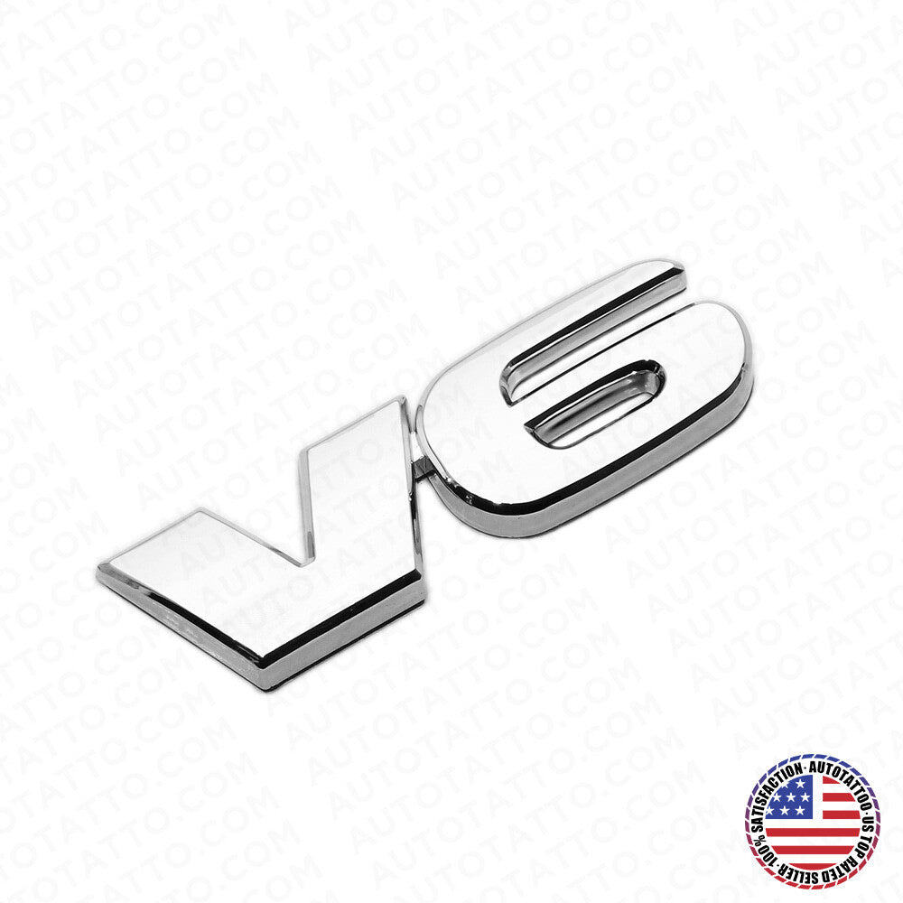 Tacoma Pickup Truck V6 Tailgate Rear Body Nameplate Logo TRD Emblem OEM Chrome