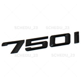 09-15 Matte Black 750i Trunk Lid Letter Logo Emblem Badge Performance F01 F04