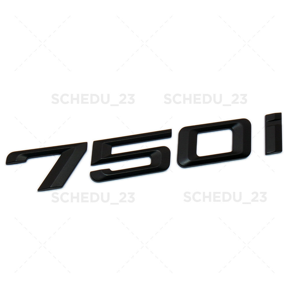 09-15 Matte Black 750i Trunk Lid Letter Logo Emblem Badge Performance F01 F04