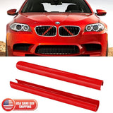 Front Grille V Bar Brace Wrap Cover Insert Trim Stripe For BMW F01 F10 F11 X1 X2