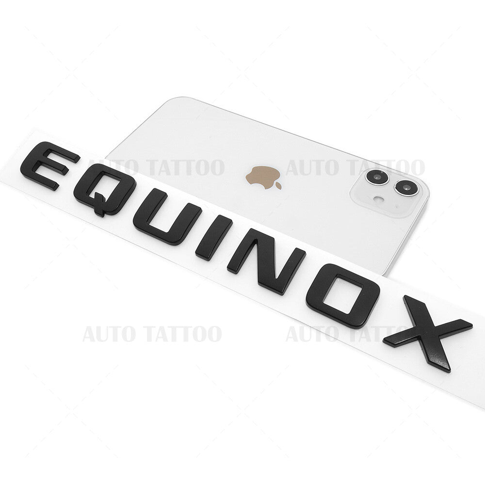 Chevy Equinox Front Door Nameplate Letter Logo Badge Emblem Sport Matte Black