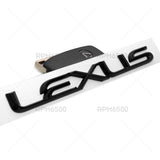 Lexus Trunk Lid Letter Logo Badge 3D Emblem F-Sport Car Decoration Gloss Black