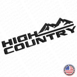 19-21 Gloss Black Tahoe Silverado High Country Fender Letter Logo Emblem Badge