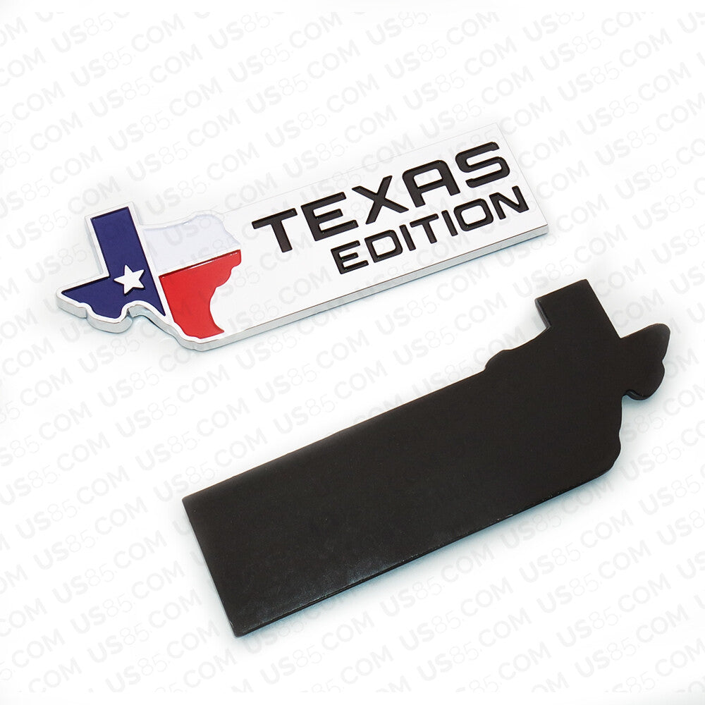 3D Chrome TEXAS Edition Logo Emblem Badge Stickers For GM GMC Decoration TEAS