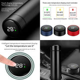 500ml Measure Temperature Stainless Steel Hot/Cold Vacuum thermos Insulation Cup