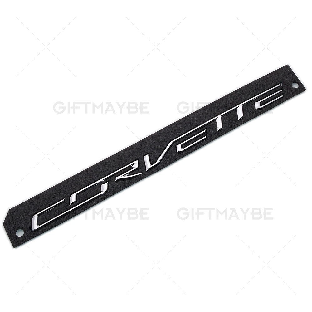 14-19 Corvette C7 OEM Chrome Front Rear Fender Set Letter Badge Emblem Sport