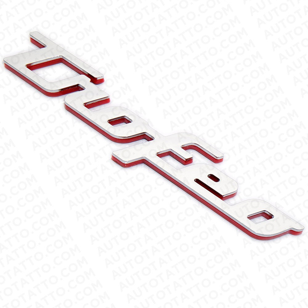Maserati Levante GT Side Fender Trofeo Emblem Nameplate Badge Chrome Red