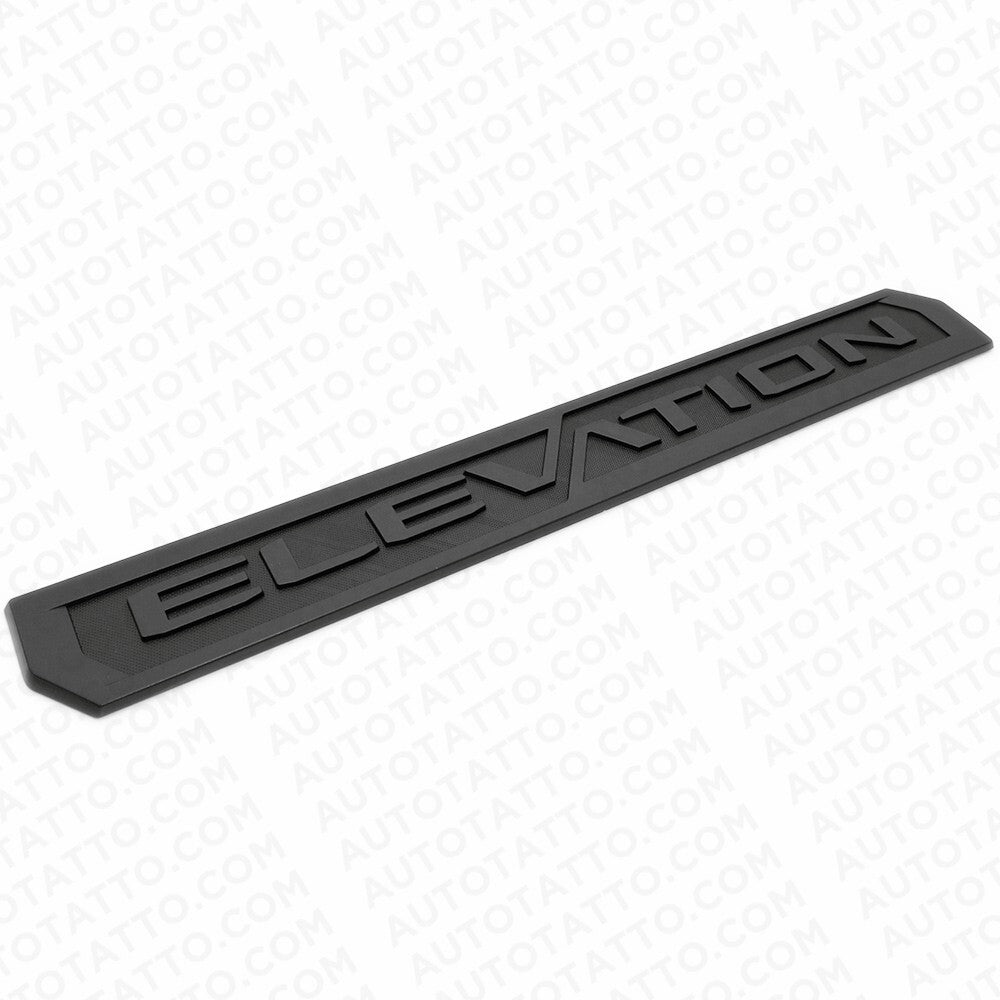 2x 19-23 GMC Sierra Elevation Front Door Left Right Nameplate Emblem Matte Black