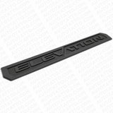 2x 19-23 GMC Sierra Elevation Front Door Left Right Nameplate Emblem Matte Black