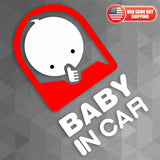 Cute Baby in Car 3D Sticker Decal Kid on Board Truck Van Trunk Window Decorate