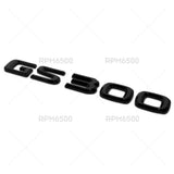 Lexus Trunk Gloss Black GS 300 Letter Logo Badge 3D Decal Emblem Replace F-Sport