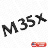 For Infiniti M35 x Rear Trunk Logo Letter Badge Emblem Nameplate Gloss Black