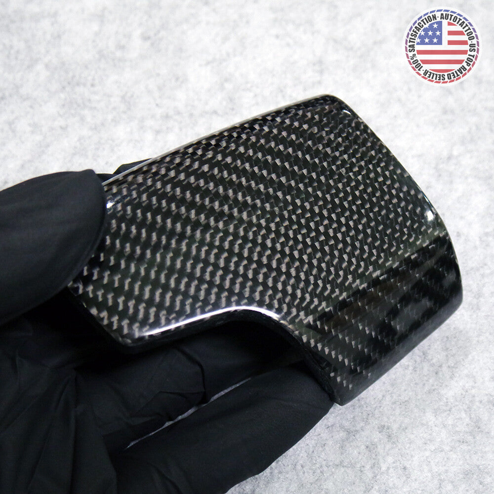 19-21 A6 A7 S6 S7 Q8 SQ8 RS Q8 Real Carbon Fiber Replace Shift Knob Cover Sport