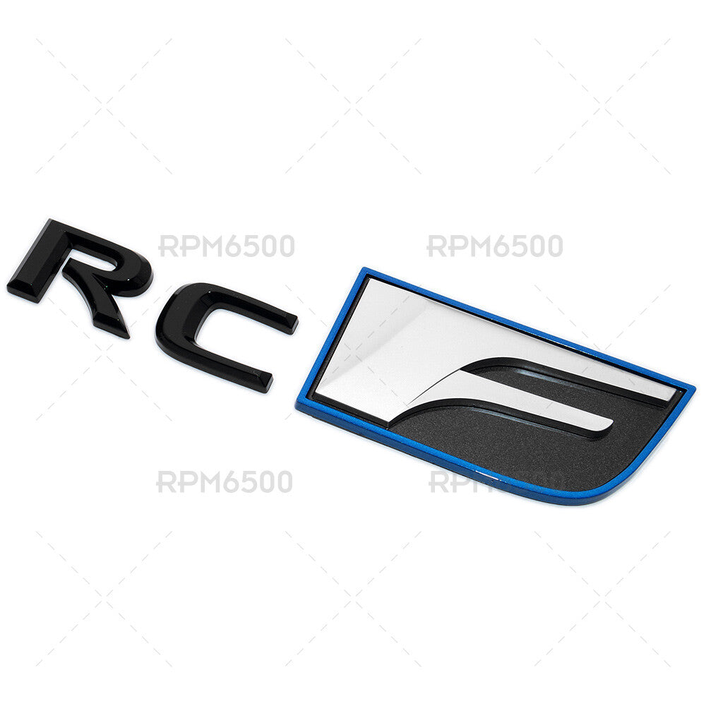 For Lexus Trunk Lid RCF RC F Letter Logo Badge Emblem Car Replace F-Sport Black