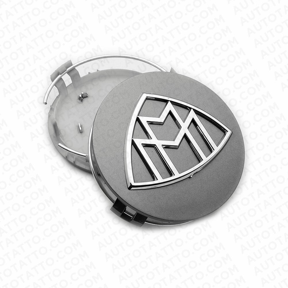 4x Mercedes Maybach Wheels Center Cap Hub Cover Inserts Replacement Sport Gray