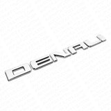 2x Denali Door Tailgate Letter Nameplate Emblem SUV HD Badge GMC 3D HD Chrome