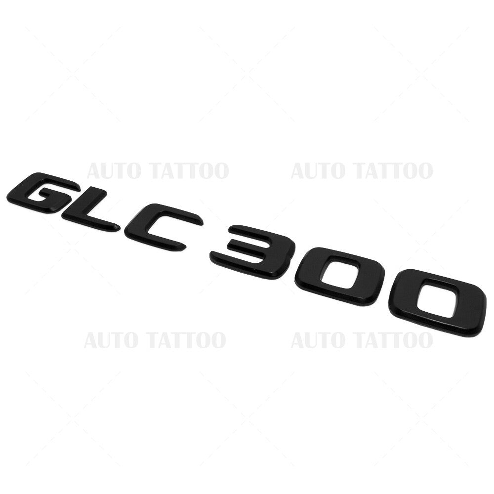 17-21 Mercedes GLC 300 Letter Emblem Liftgate Logo Badge AMG Sport Matte Black