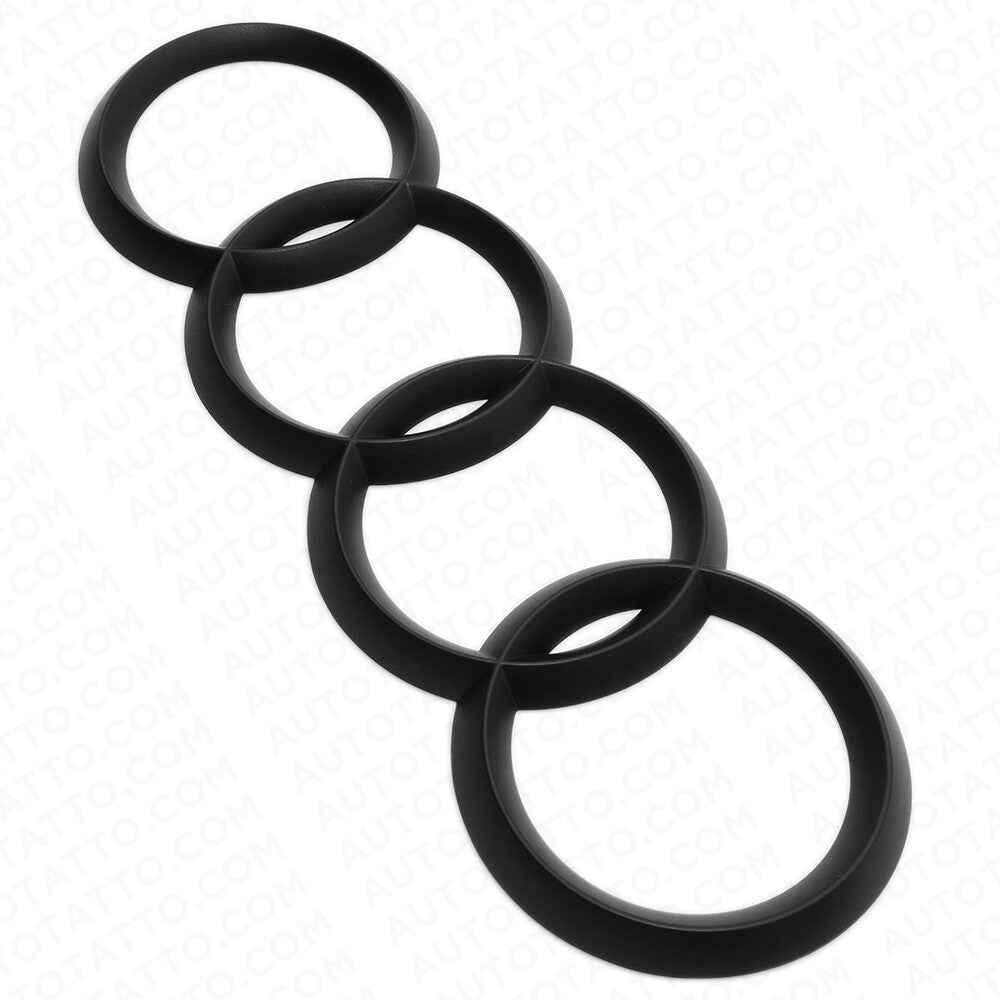 08-20 AUDI Matte Black Liftgate Sign Logo Rings Badge Emblem A6 S6 Q5 SQ5 Q7 SUV