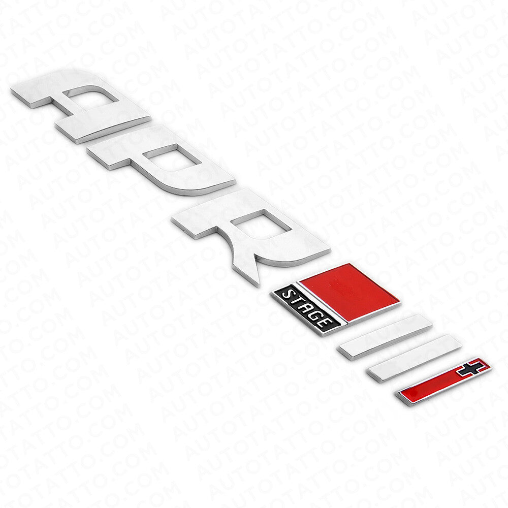 APR Stage III+ Tuning Car Trunk Nameplate Badge Logo Emblem 3D Sticker Sport