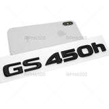 Lexus Rear Trunk Matte Black GS 450h Letter Logo Badge Emblem Replace F-Sport