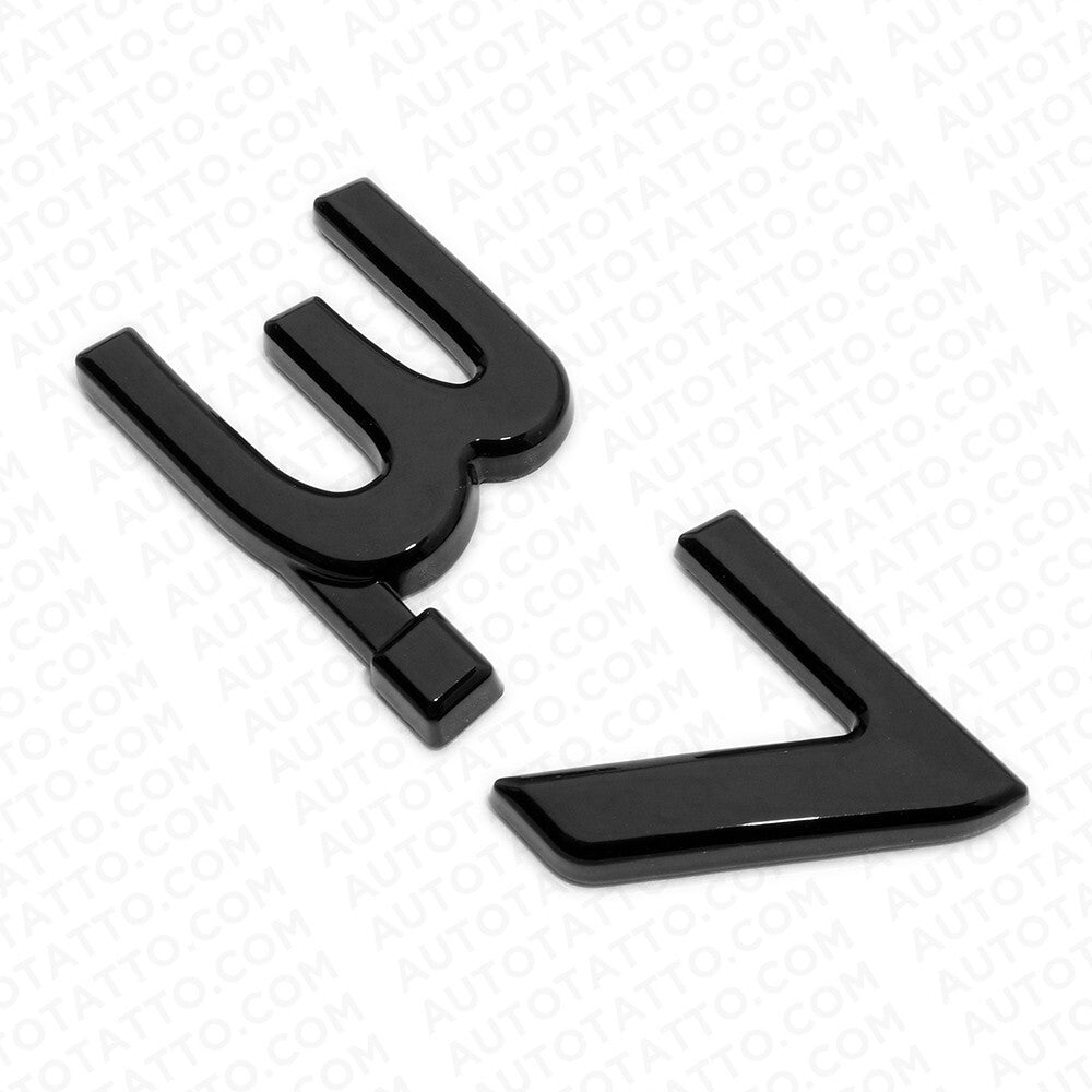 For Infiniti 3.7 Left or Right Fender Marker Badge Emblem Nameplate Gloss Black