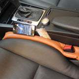 2pcs Universal Car Sport Seat Hand Brake Gap Filler Pad Leather Decoration Gift