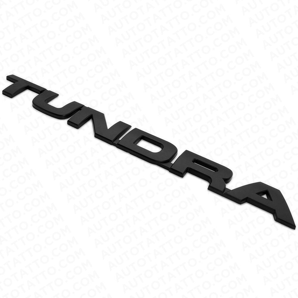 07-14 Black Tundra Letter Side Door Tailgate Nameplate Emblem Badge Logo TRD