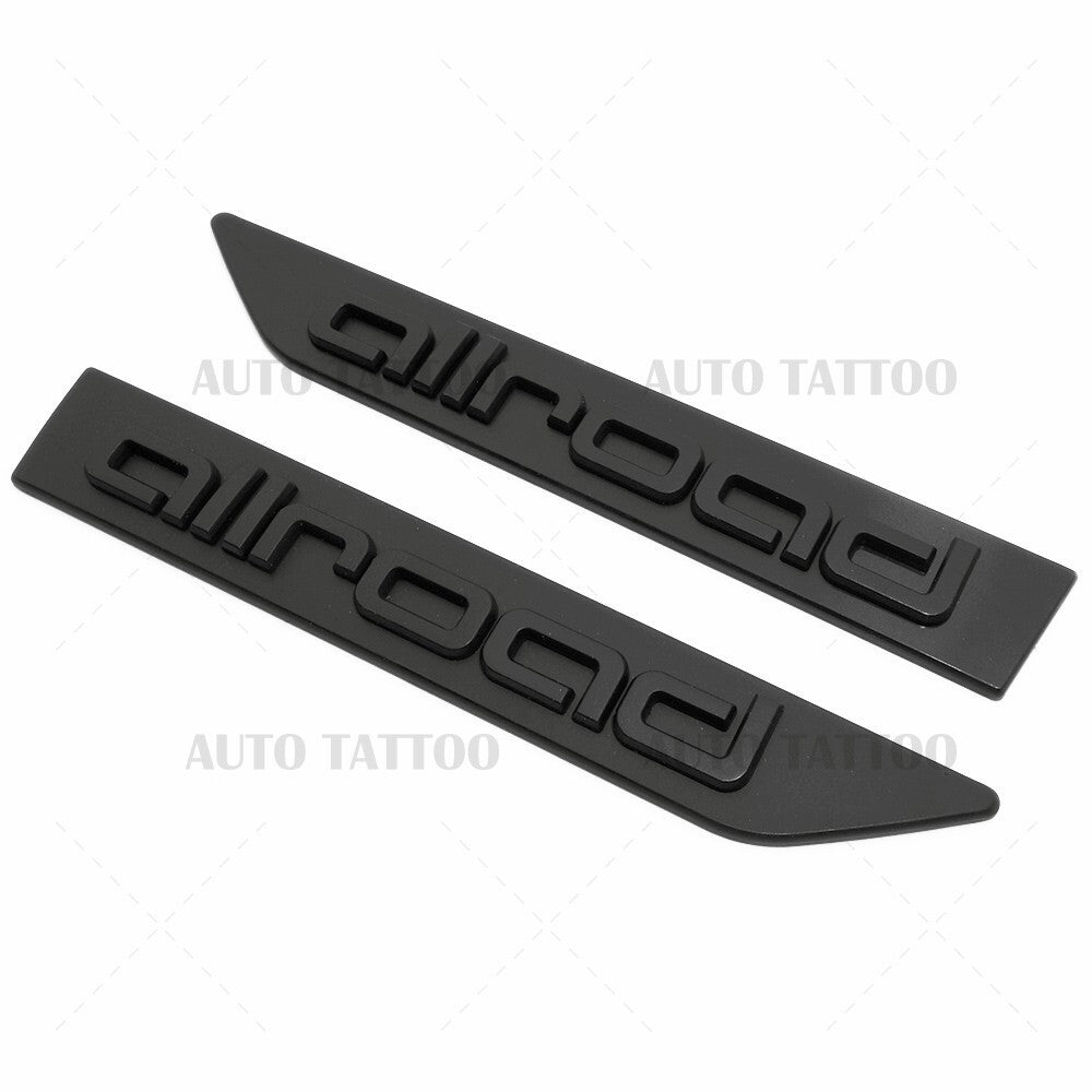 Audi Allroad Fender Left & Right Marker Nameplate Badge Emblem Sport Matte Black