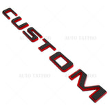 19-22 Silverado 1500 Redline Tailgate Custom Letter Logo Emblem Badge Black Red