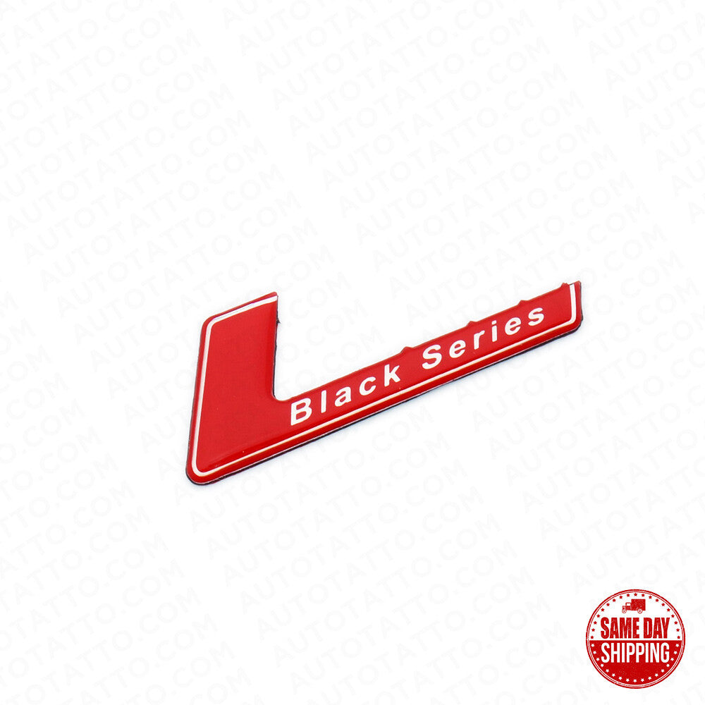 Red Tailgate Lid For AMG Black Series Nameplate Badge Emblem Sport Decoration