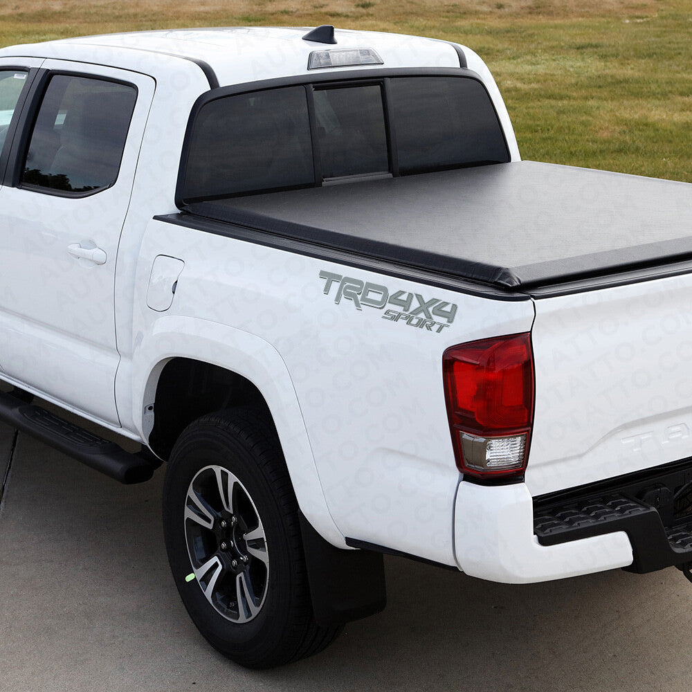 2x 3D TRD 4x4 Sport Dark Grey Pickup Side Bed Truck Logo Sticker Decal Limited
