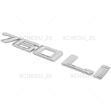 Chrome BMW 760Li Letter Logo Emblem Badge Trunk Lid M Power Performance F01
