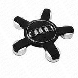 4x Set Black Audi Sport Car Suv Wheels Center Cap Hub 8R0601165 A3 A6 Q3 Q5 S3